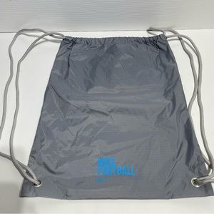 Nike Football Drawstring Backpack Gym Shoe Bag